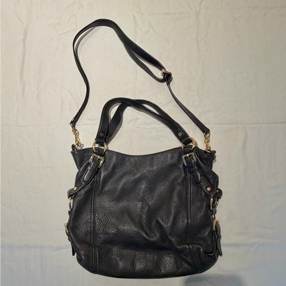 Michael Kors Handbags - Michael Kors Black Crossbody Bag - pebble leather, convertible straps